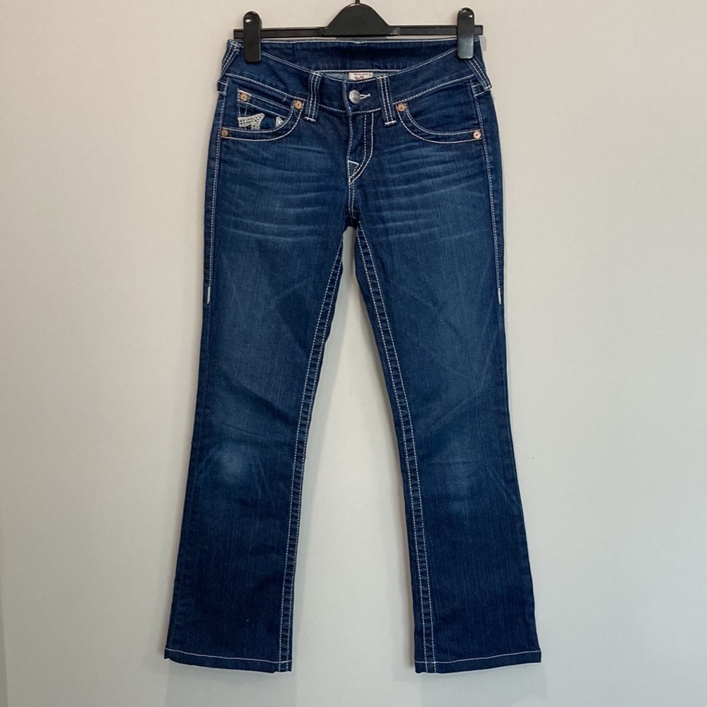 TRUE Religion Low Rise Straight Jean 27 - Picture 4 of 14